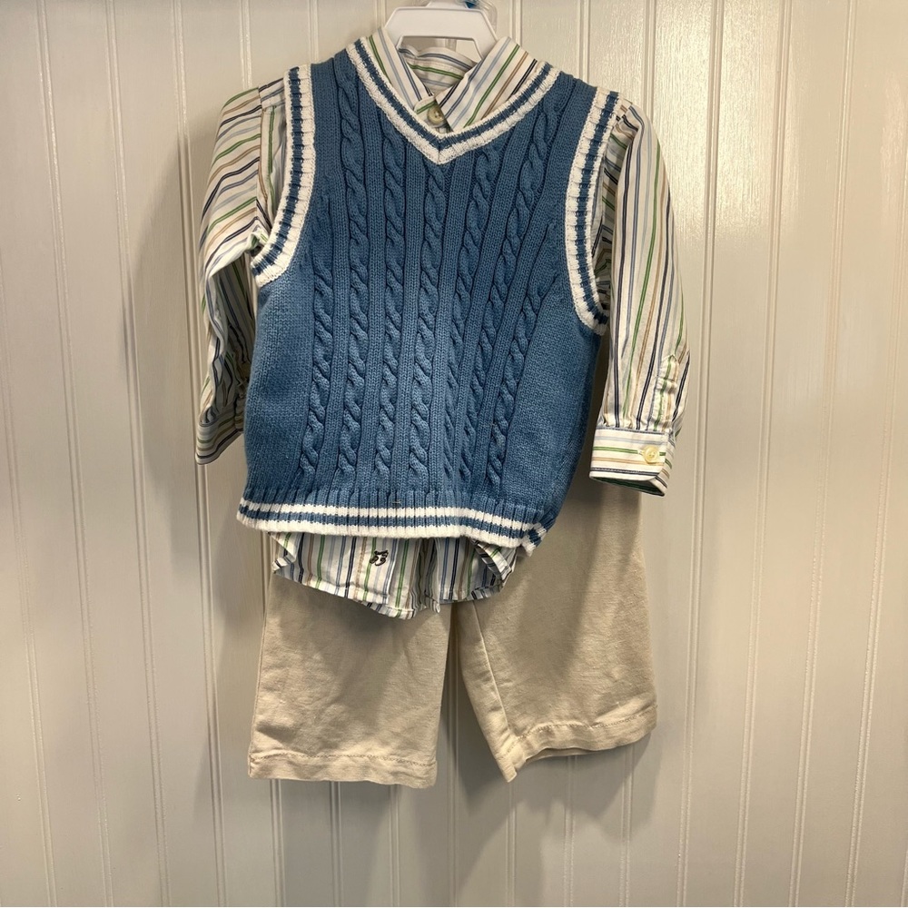 Carters 2T Argyle Sweater Set